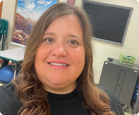 Ashley Hatch, elementary school teacher, US, using Kahoot! in class